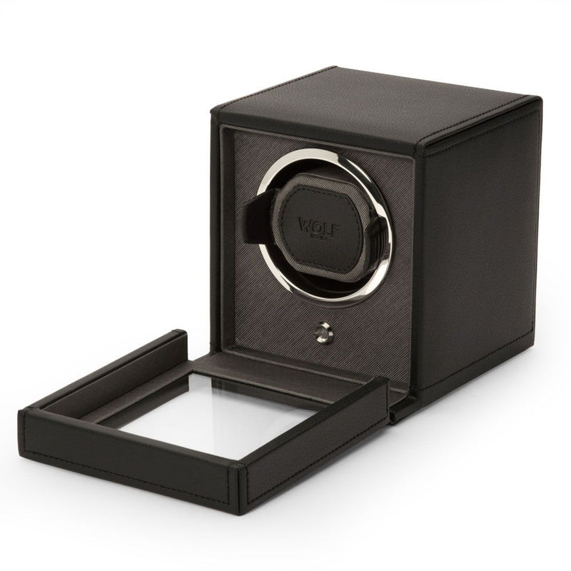Wolf Cub Single Watch Winder with Cover