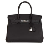 Hermès Birkin 30 Black Togo Palladium Hardware