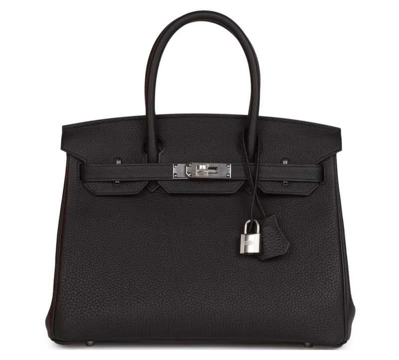 Hermès Birkin 30 Black Togo Palladium Hardware