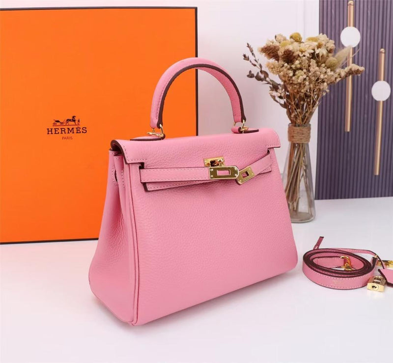 Hermes Kelly bag 25 Retourne　Rose sakura Swift leatherGold hardware