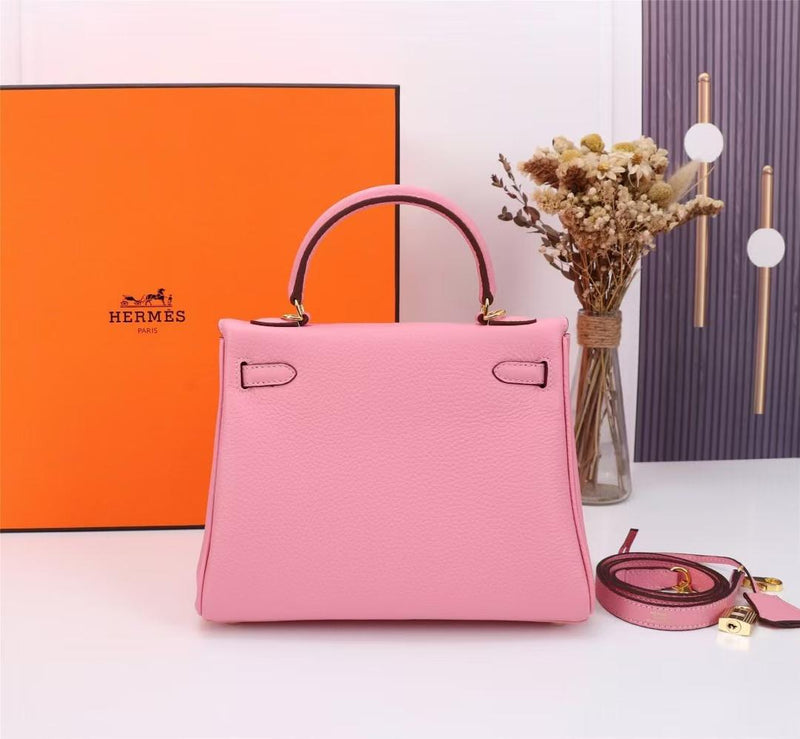 Hermes Kelly bag 25 Retourne　Rose sakura Swift leatherGold hardware