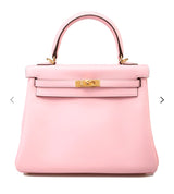 Hermes Kelly bag 25 Retourne　Rose sakura Swift leatherGold hardware