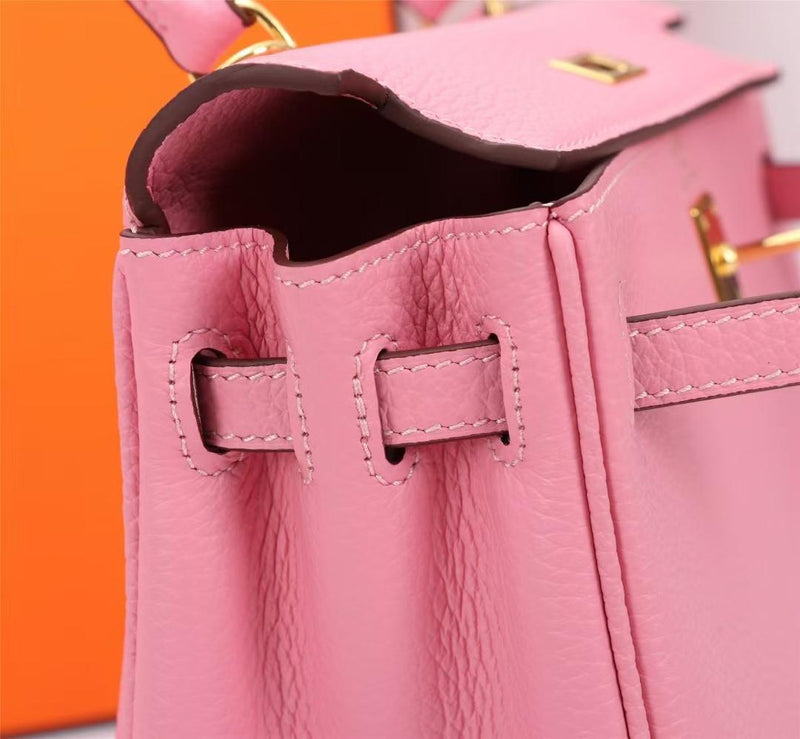 Hermes Kelly bag 25 Retourne　Rose sakura Swift leatherGold hardware