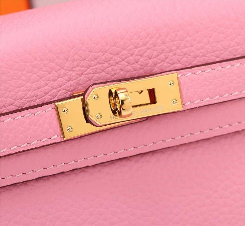 Hermes Kelly bag 25 Retourne　Rose sakura Swift leatherGold hardware