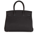 Hermès Birkin 30 Black Togo Palladium Hardware