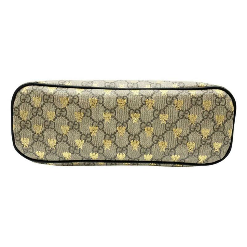Gucci Bag New Gg Supreme Bees Beige Coated Canvas Tote