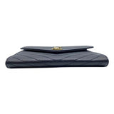 Saint Laurent Envelope Clutch Monogram Black Leather Wristlet