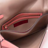Valentino Clutch Rockstud Flap Pink Leather Wristlet