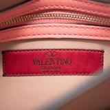 Valentino Clutch Rockstud Flap Pink Leather Wristlet